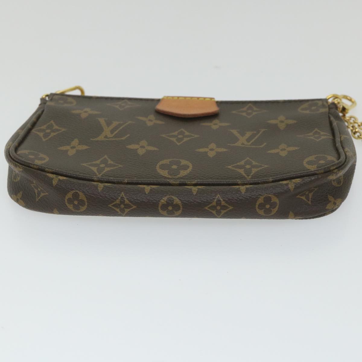 LOUIS VUITTON Monogram Multi Pochette Accessoires Pouch Khaki M44813 Auth 58358A