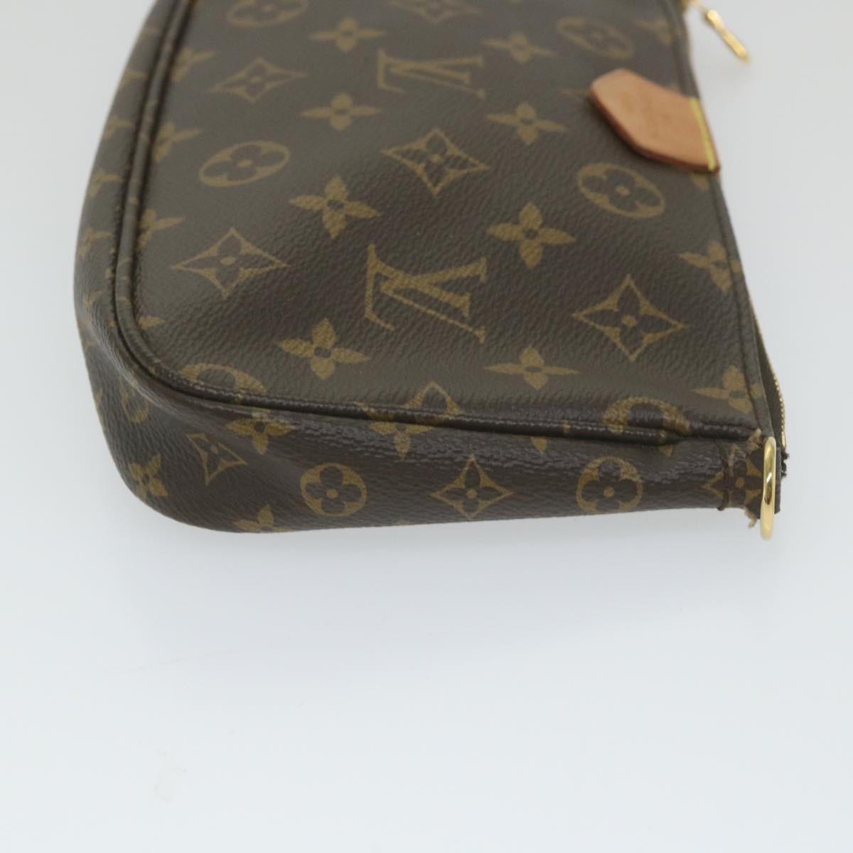 LOUIS VUITTON Monogram Multi Pochette Accessoires Pouch Khaki M44813 Auth 58358A