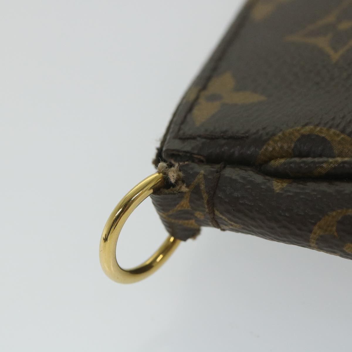 LOUIS VUITTON Monogram Multi Pochette Accessoires Pouch Khaki M44813 Auth 58358A