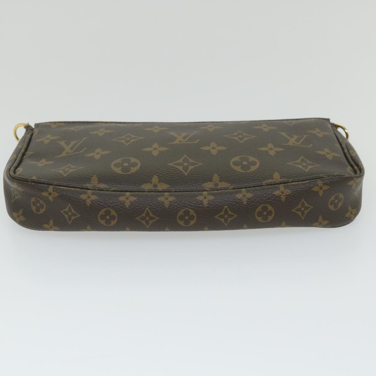 LOUIS VUITTON Monogram Multi Pochette Accessoires Pouch Khaki M44813 Auth 58358A