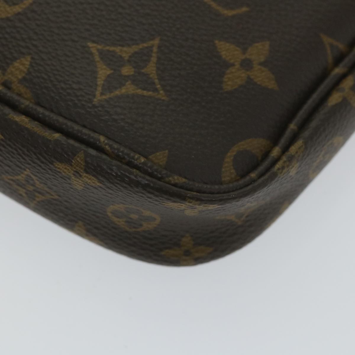 LOUIS VUITTON Monogram Multi Pochette Accessoires Pouch Khaki M44813 Auth 58358A