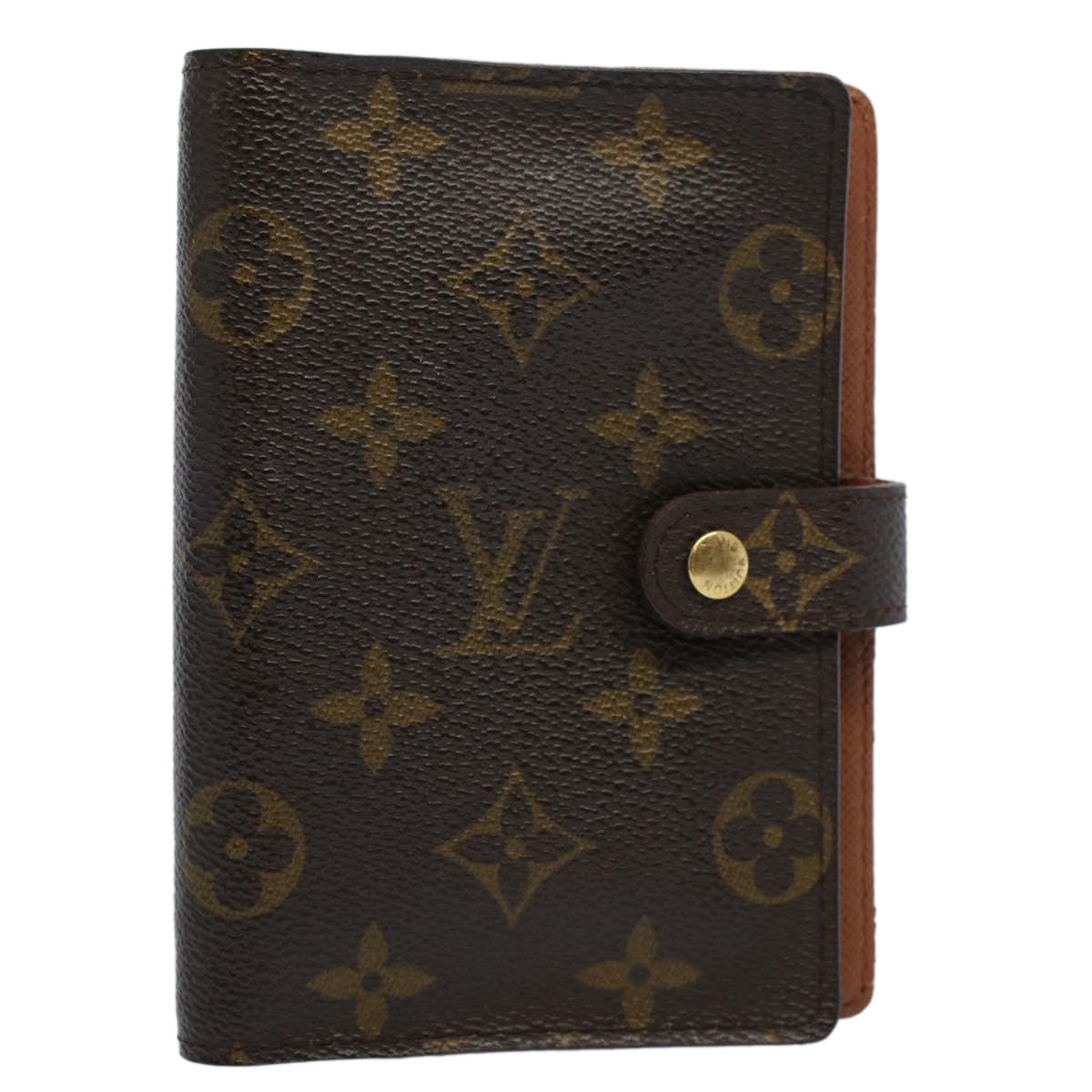 LOUIS VUITTON Monogram Agenda PM Day Planner Cover R20005 LV Auth 58369