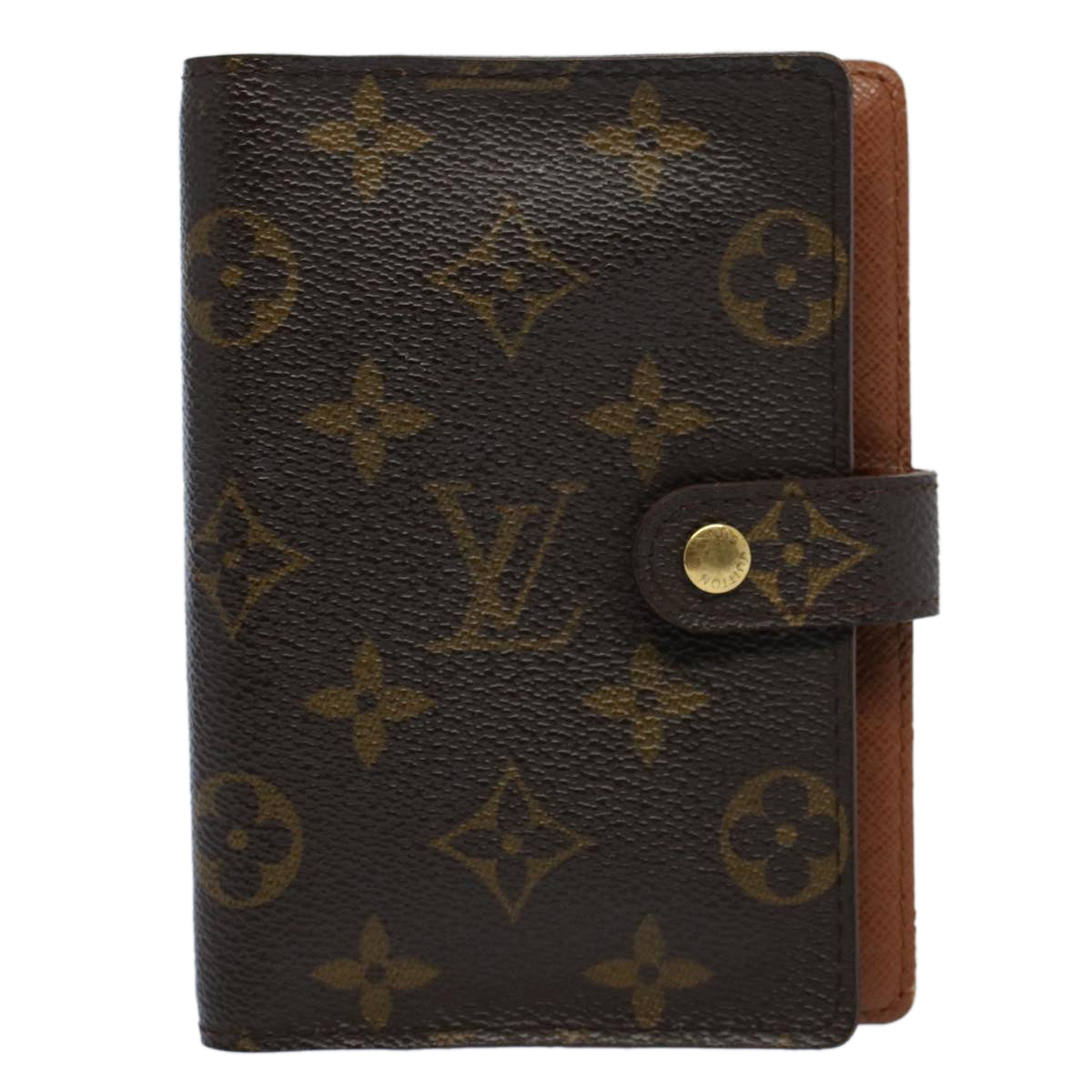 LOUIS VUITTON Monogram Agenda PM Day Planner Cover R20005 LV Auth 58369