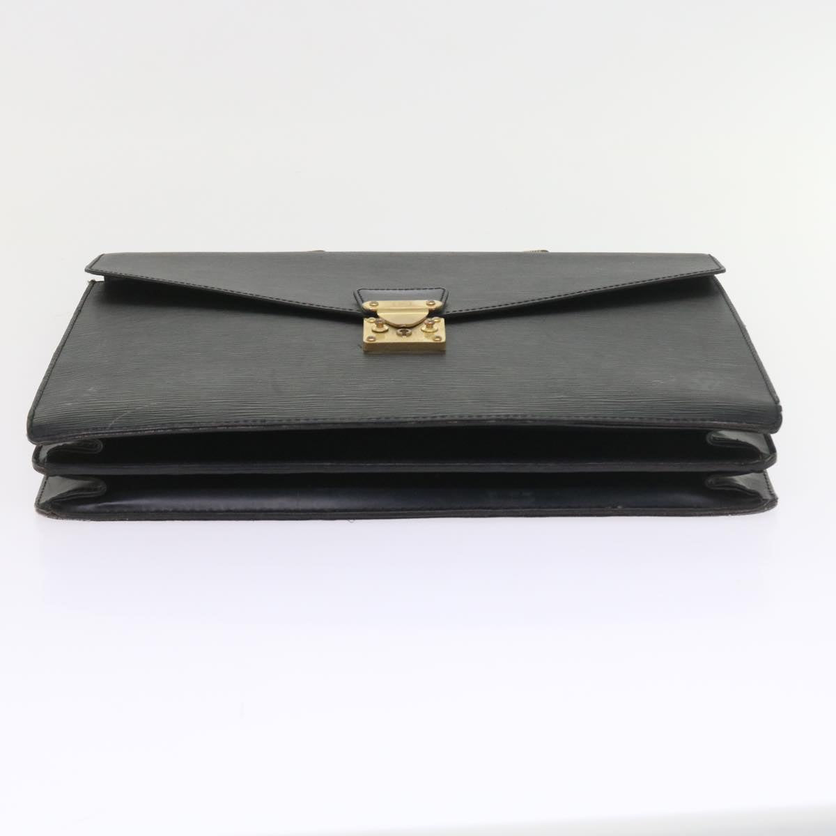 LOUIS VUITTON Epi Serviette Ambassador Business Bag Black M54412 LV Auth 58379