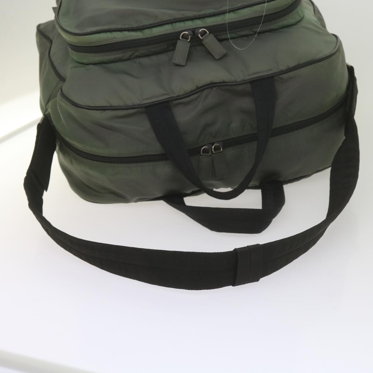 PRADA Sports Boston Bag Nylon 2way Green Auth 58422