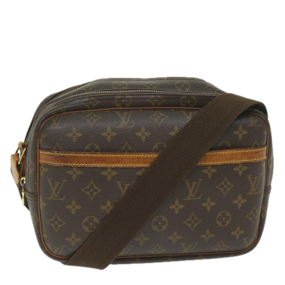 LOUIS VUITTON Monogram Reporter PM Shoulder Bag M45254 LV Auth 58480