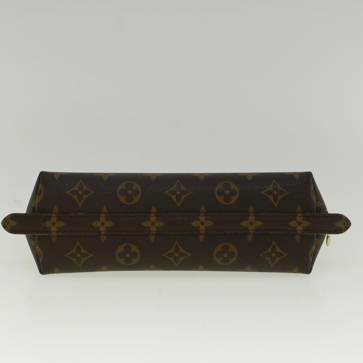 LOUIS VUITTON Monogram Trousse Demi Ronde Cosmetic Pouch M47520 LV Auth 58506