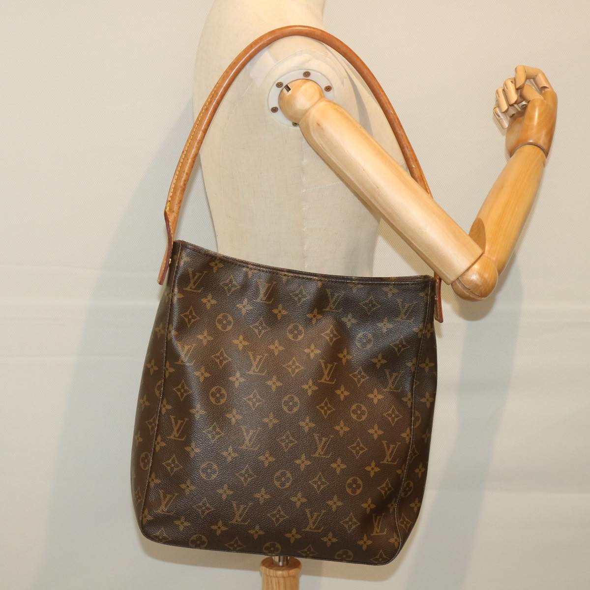 LOUIS VUITTON Monogram Looping GM Shoulder Bag M51145 LV Auth 58533