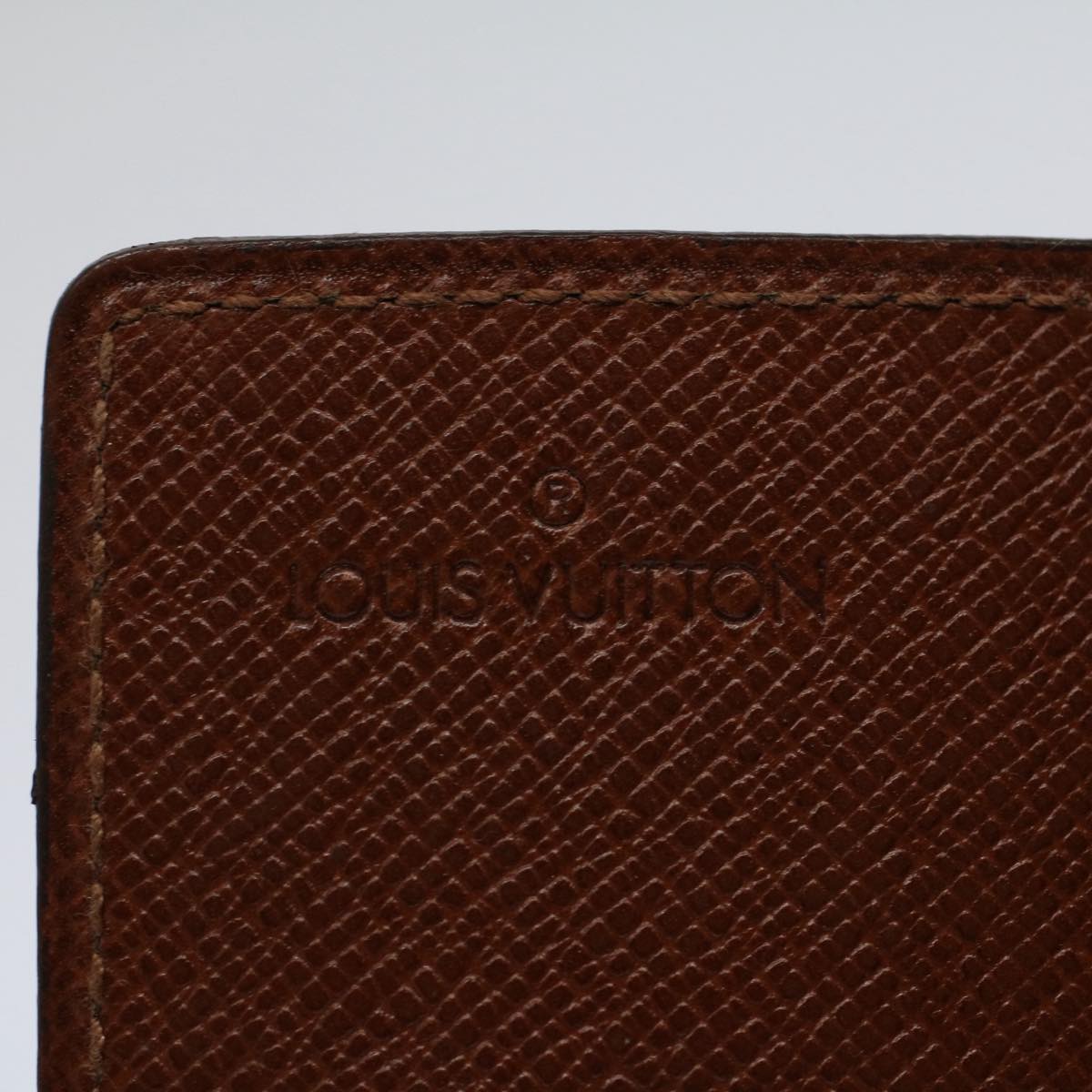 LOUIS VUITTON Monogram Porte Cartes Credit Pression Card Case M60937 Auth 58575