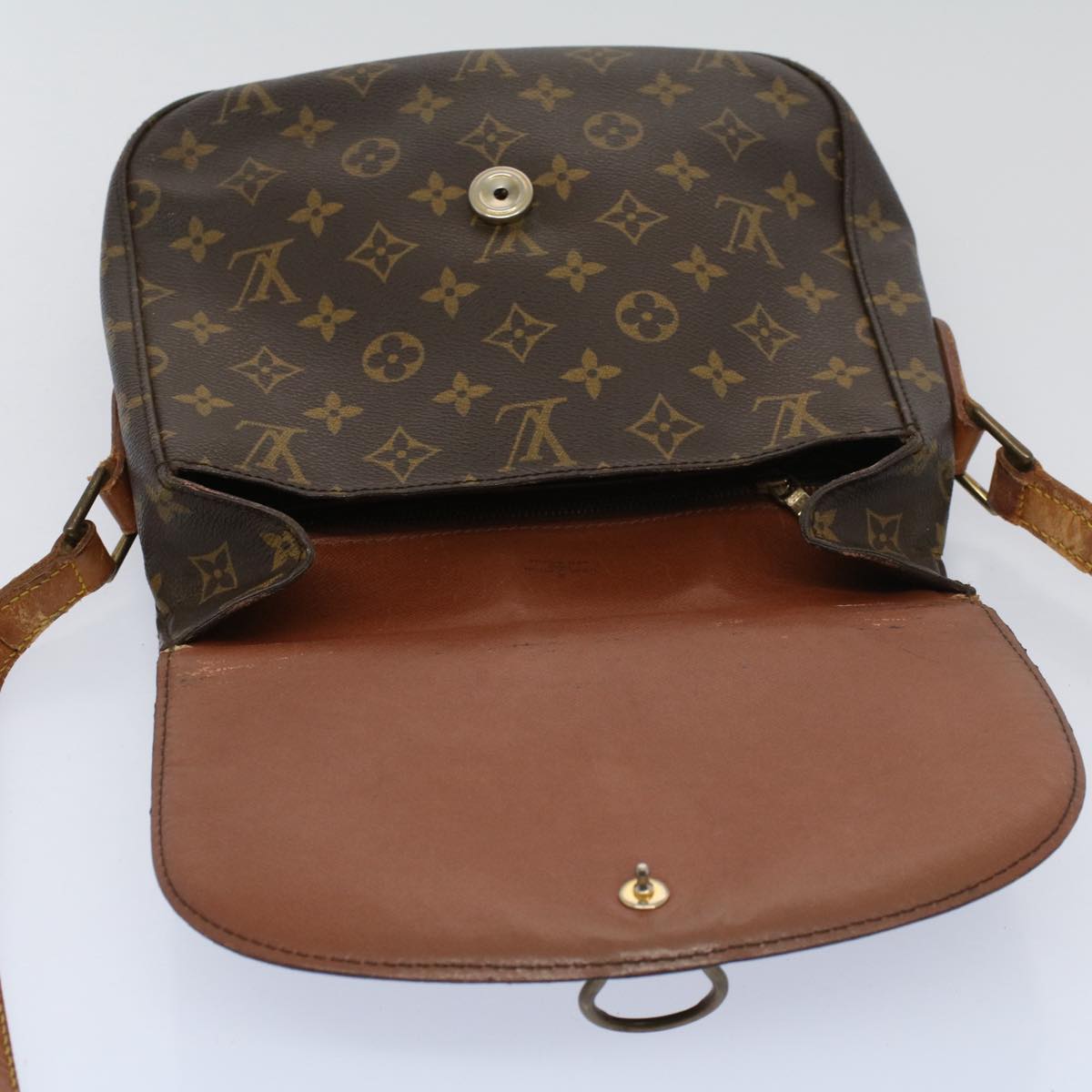 LOUIS VUITTON Monogram Saint Cloud GM Shoulder Bag M51242 LV Auth 58591