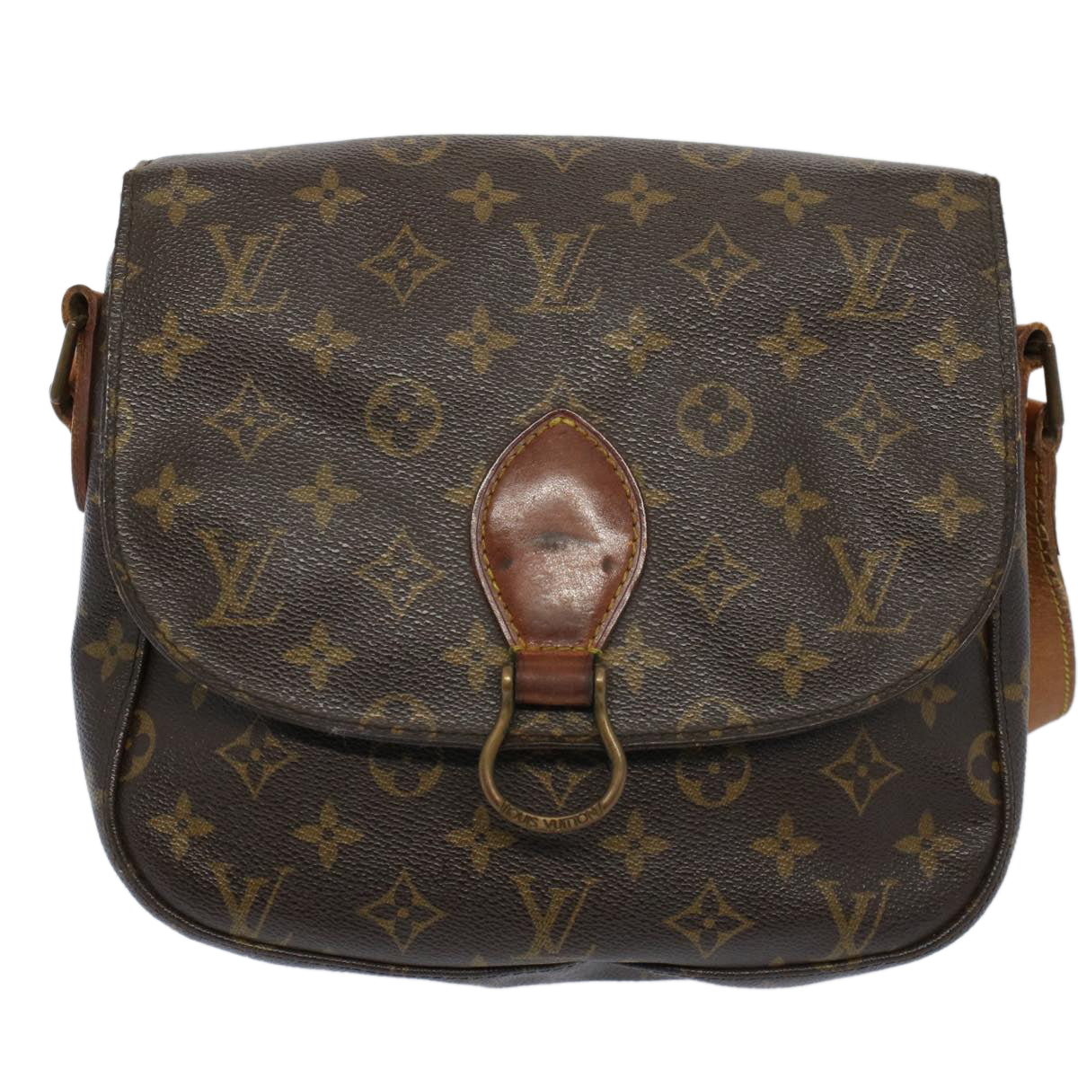 LOUIS VUITTON Monogram Saint Cloud GM Shoulder Bag M51242 LV Auth 58591