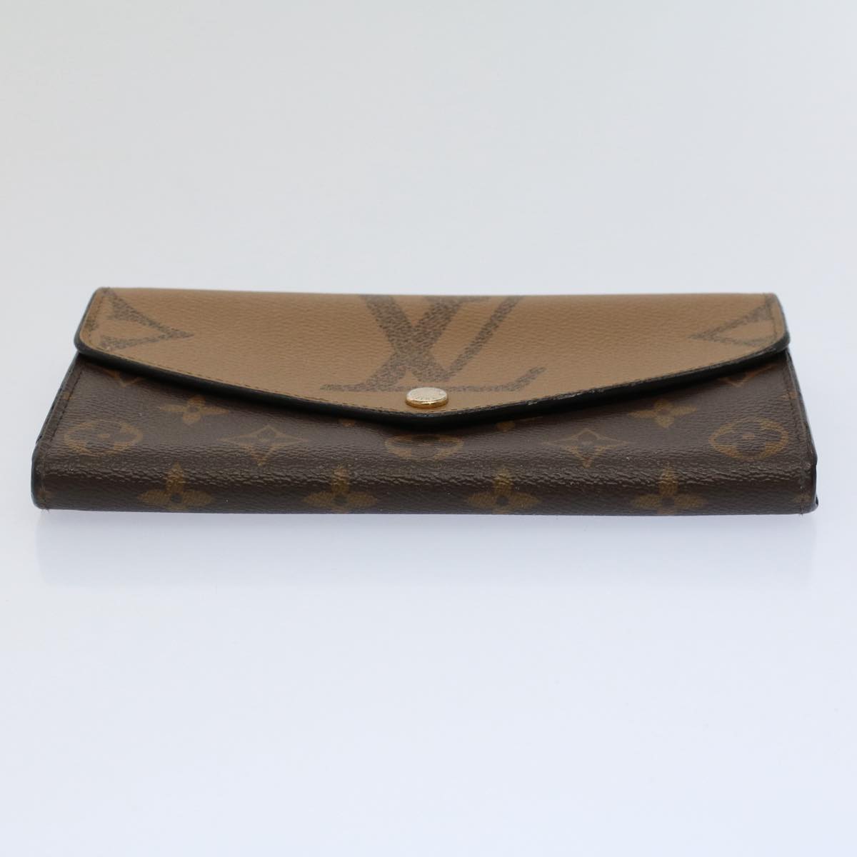 LOUIS VUITTON Monogram Reverse Giant Portefeuille Sarah Wallet M80726 Auth 58594