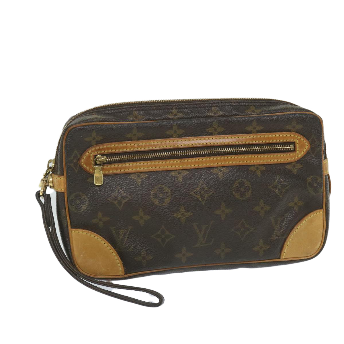 LOUIS VUITTON Monogram Marly Dragonne GM Clutch Bag M51825 LV Auth 58645