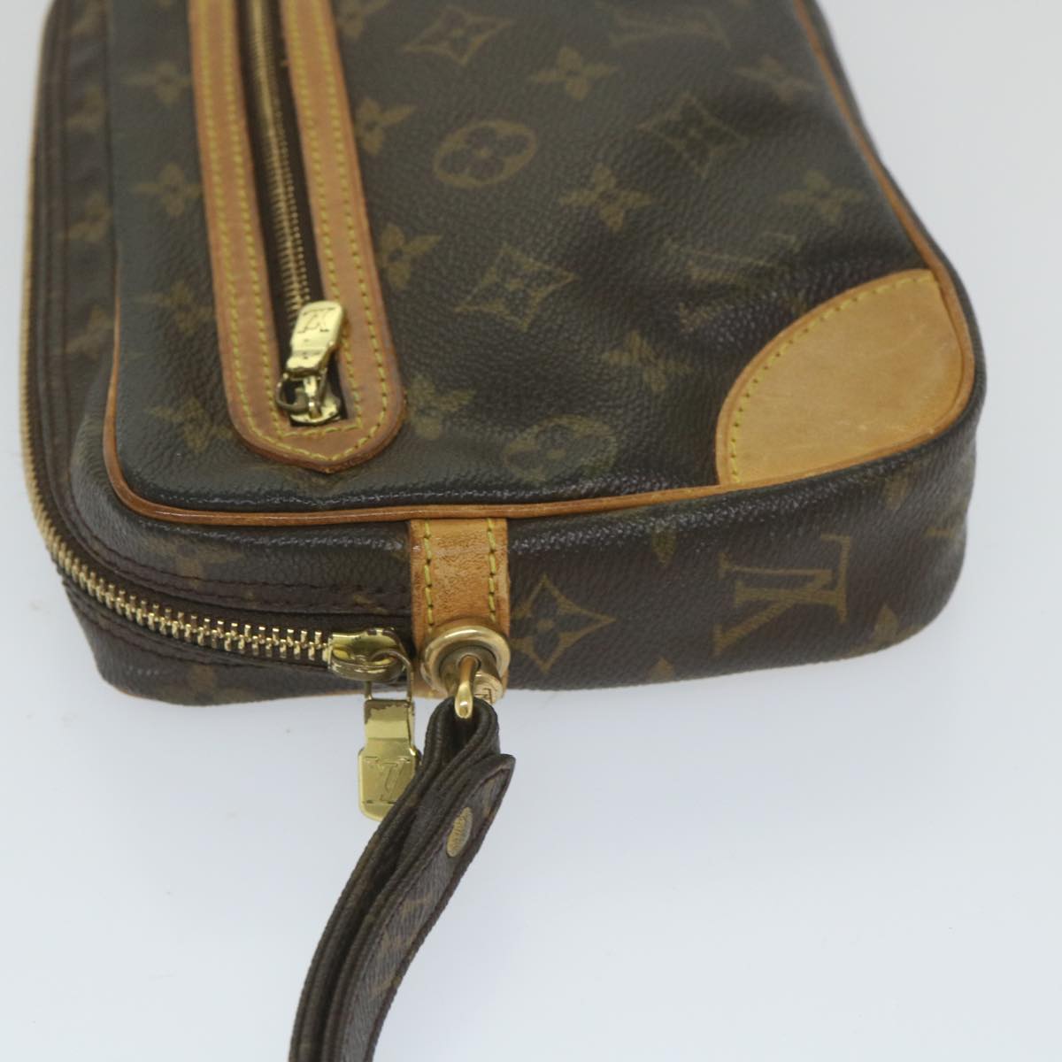 LOUIS VUITTON Monogram Marly Dragonne GM Clutch Bag M51825 LV Auth 58645