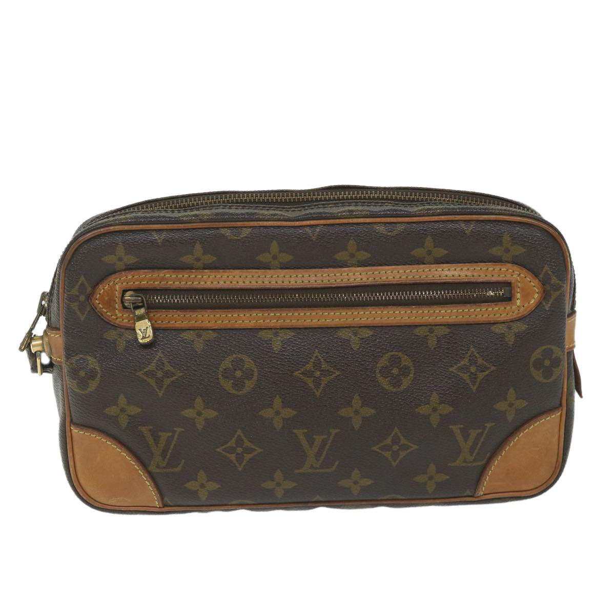 LOUIS VUITTON Monogram Marly Dragonne GM Clutch Bag M51825 LV Auth 58646