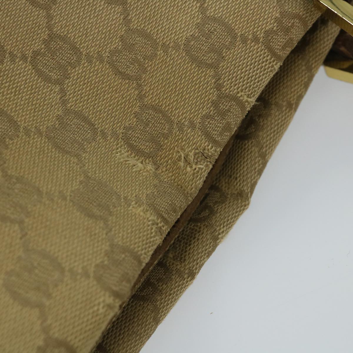 GUCCI GG Canvas Tote Bag 2way Beige 115525 203989 Auth 58799