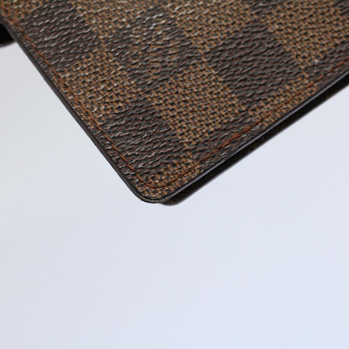 LOUIS VUITTON Damier Ebene Agenda PM Day Planner Cover R20700 LV Auth 58840