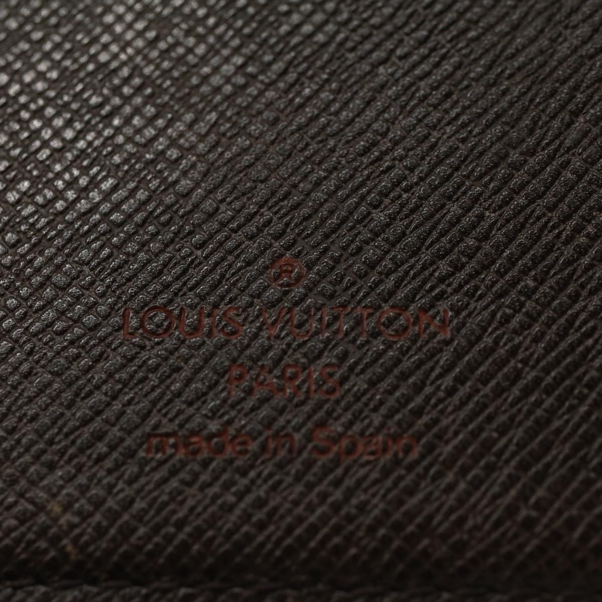 LOUIS VUITTON Damier Ebene Agenda PM Day Planner Cover R20700 LV Auth 58840