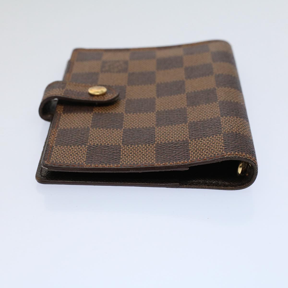 LOUIS VUITTON Damier Ebene Agenda PM Day Planner Cover R20700 LV Auth 58840