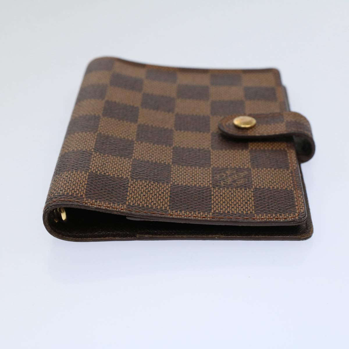 LOUIS VUITTON Damier Ebene Agenda PM Day Planner Cover R20700 LV Auth 58840