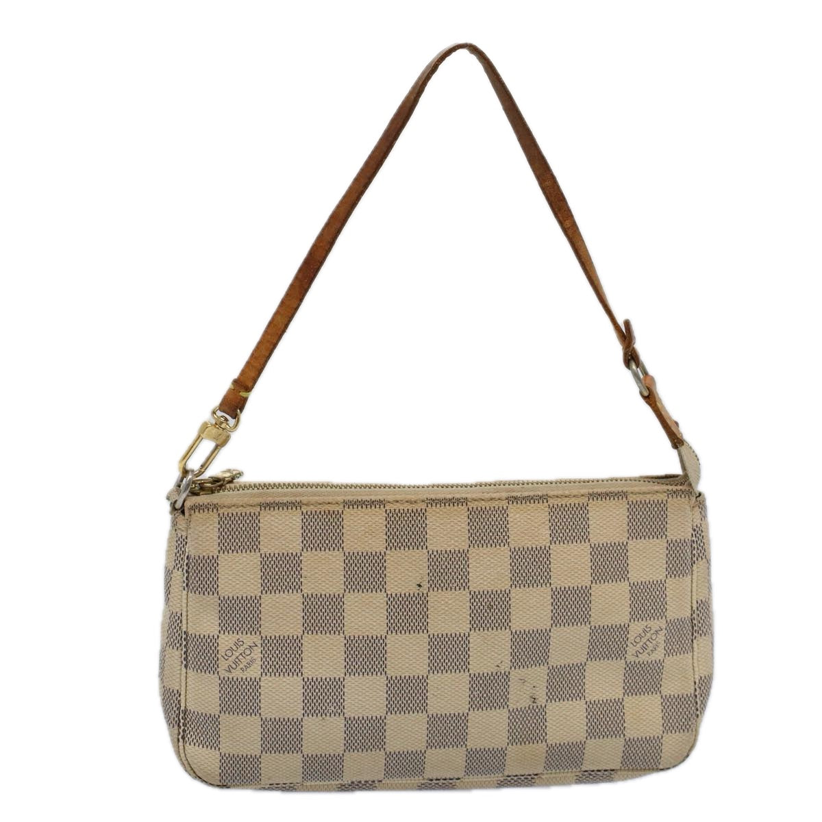 LOUIS VUITTON Damier Azur Pochette Accessoires Pouch N51986 LV Auth 58851