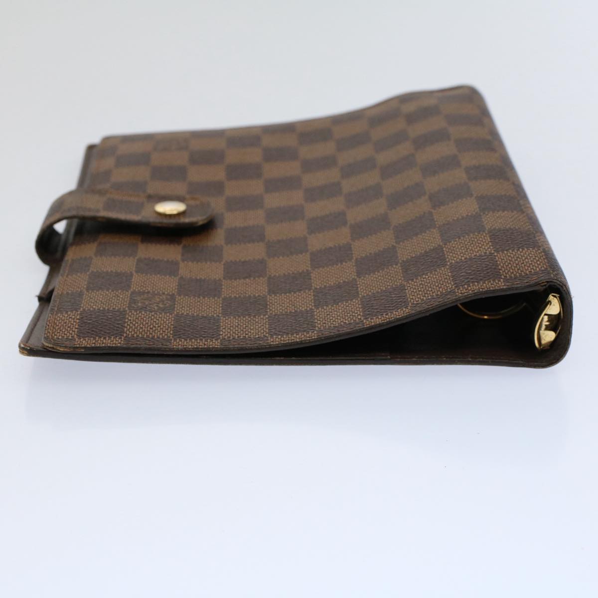 LOUIS VUITTON Damier Ebene Agenda GM Day Planner Cover R20107 LV Auth 58861