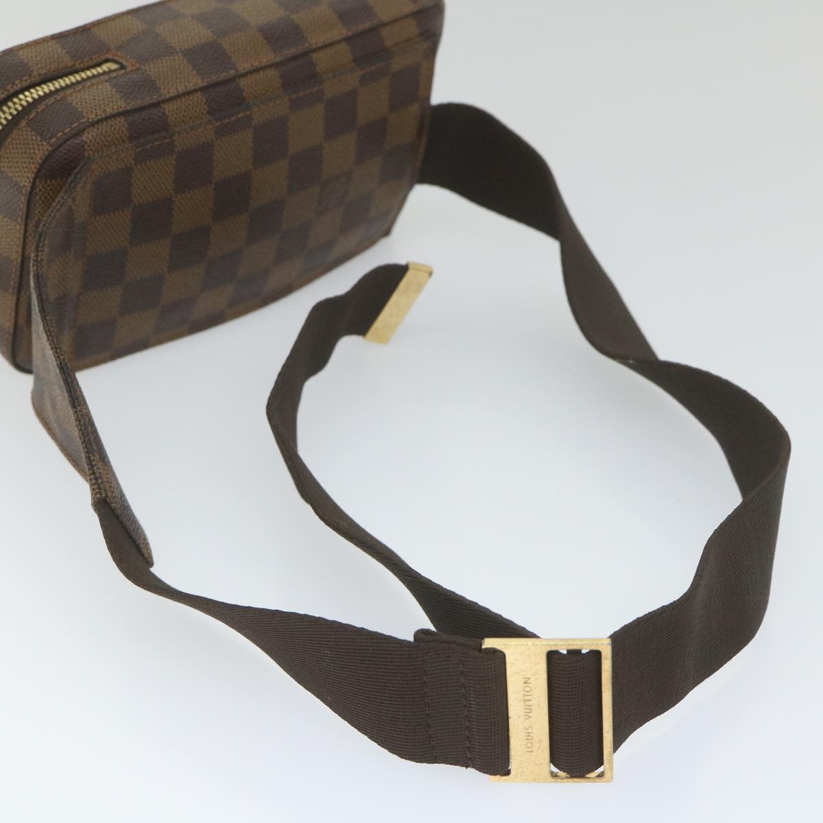 LOUIS VUITTON Damier Ebene Geronimos Shoulder Bag N51994 LV Auth 58874