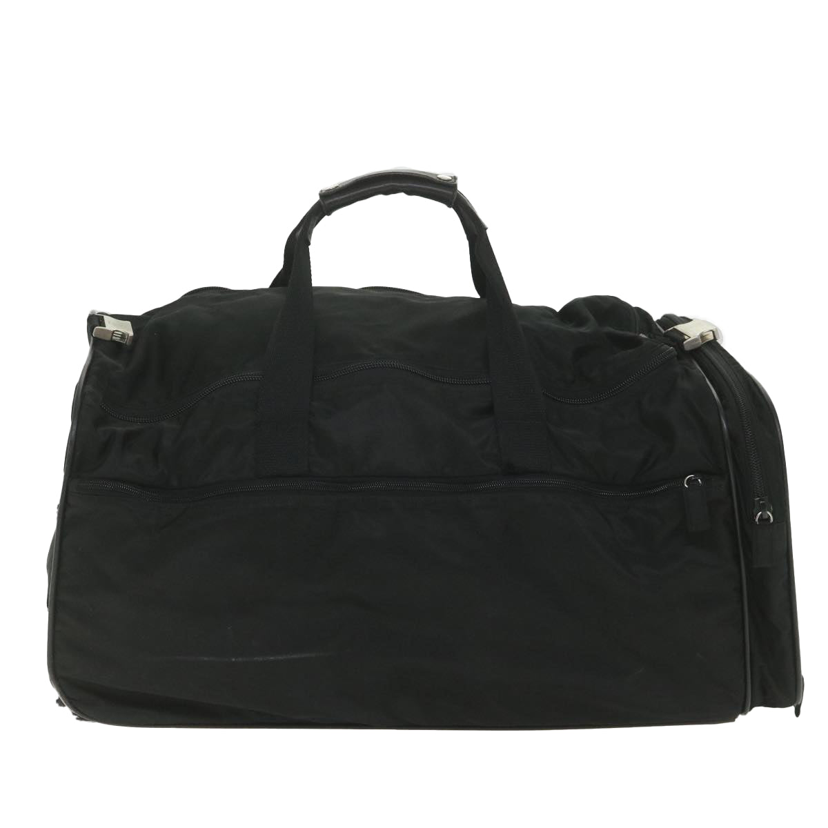 PRADA Suitcase Nylon 2way Black Auth 58919