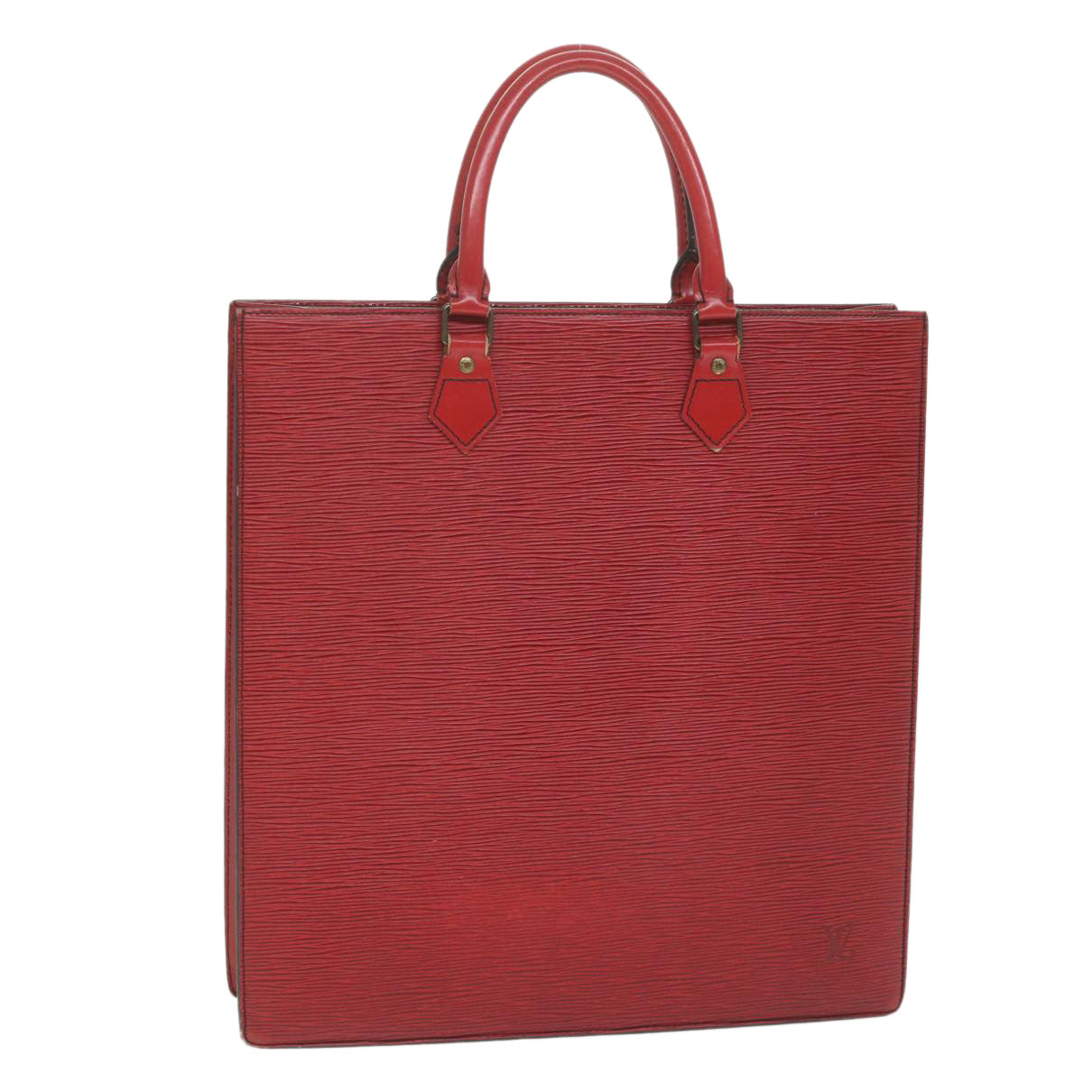 LOUIS VUITTON Epi Sac Plat Hand Bag Red M5274E LV Auth 58961