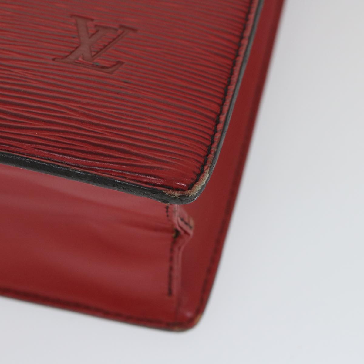 LOUIS VUITTON Epi Sac Plat Hand Bag Red M5274E LV Auth 58961