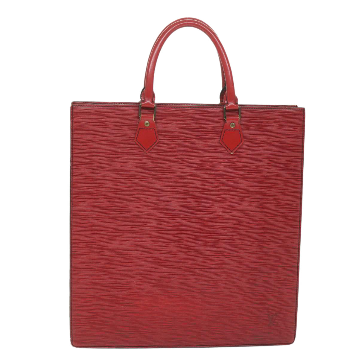 LOUIS VUITTON Epi Sac Plat Hand Bag Red M5274E LV Auth 58961