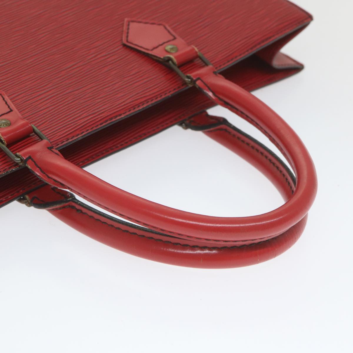 LOUIS VUITTON Epi Sac Plat Hand Bag Red M5274E LV Auth 58961