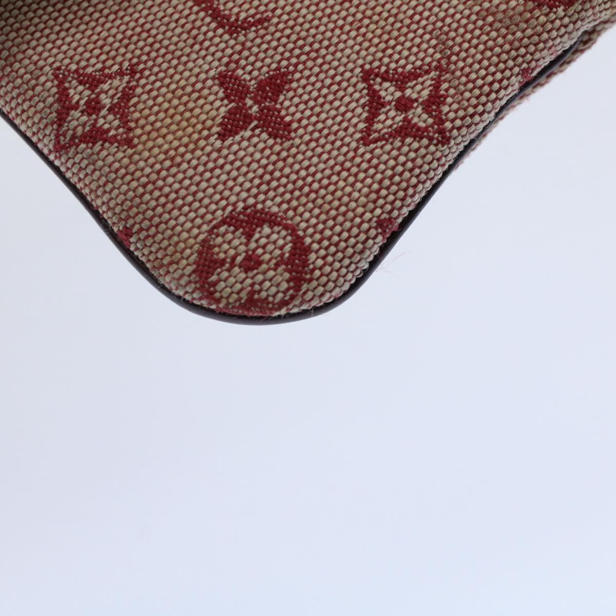 LOUIS VUITTON Monogram Mini Pochette Cles Coin Purse Red M92238 LV Auth 58988