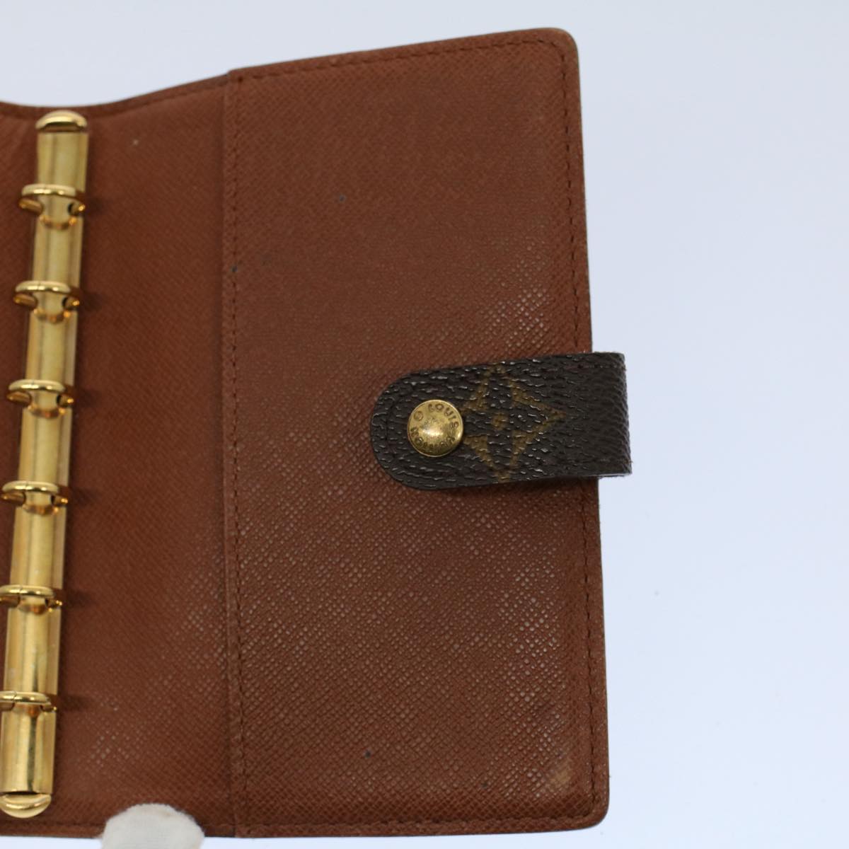 LOUIS VUITTON Monogram Agenda PM Day Planner Cover R20005 LV Auth 59005