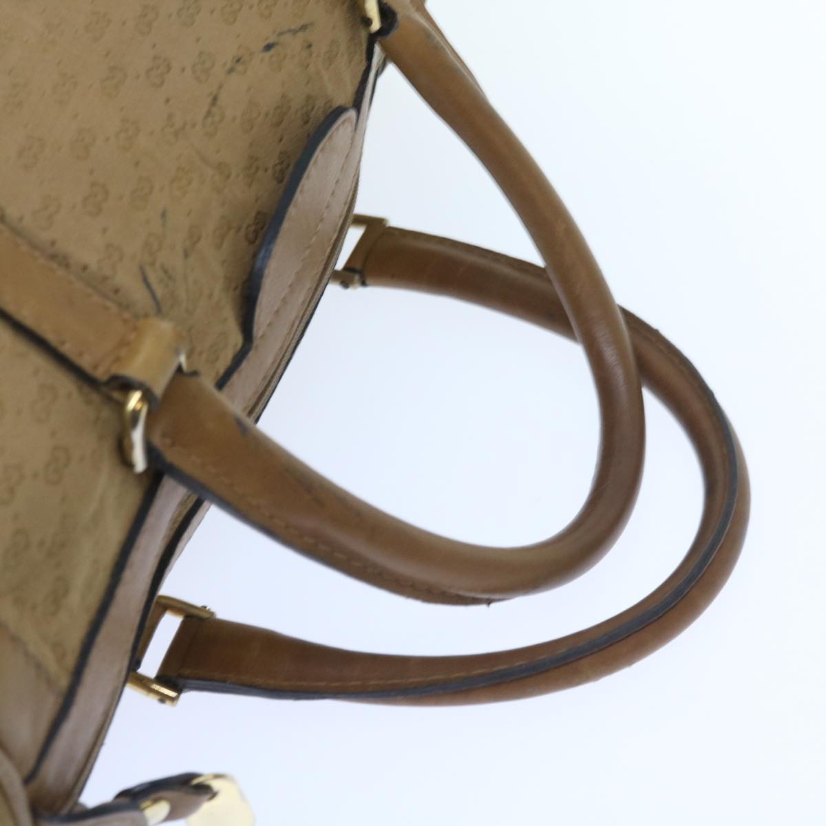 GUCCI Micro GG Canvas Hand Bag Beige Auth 59084