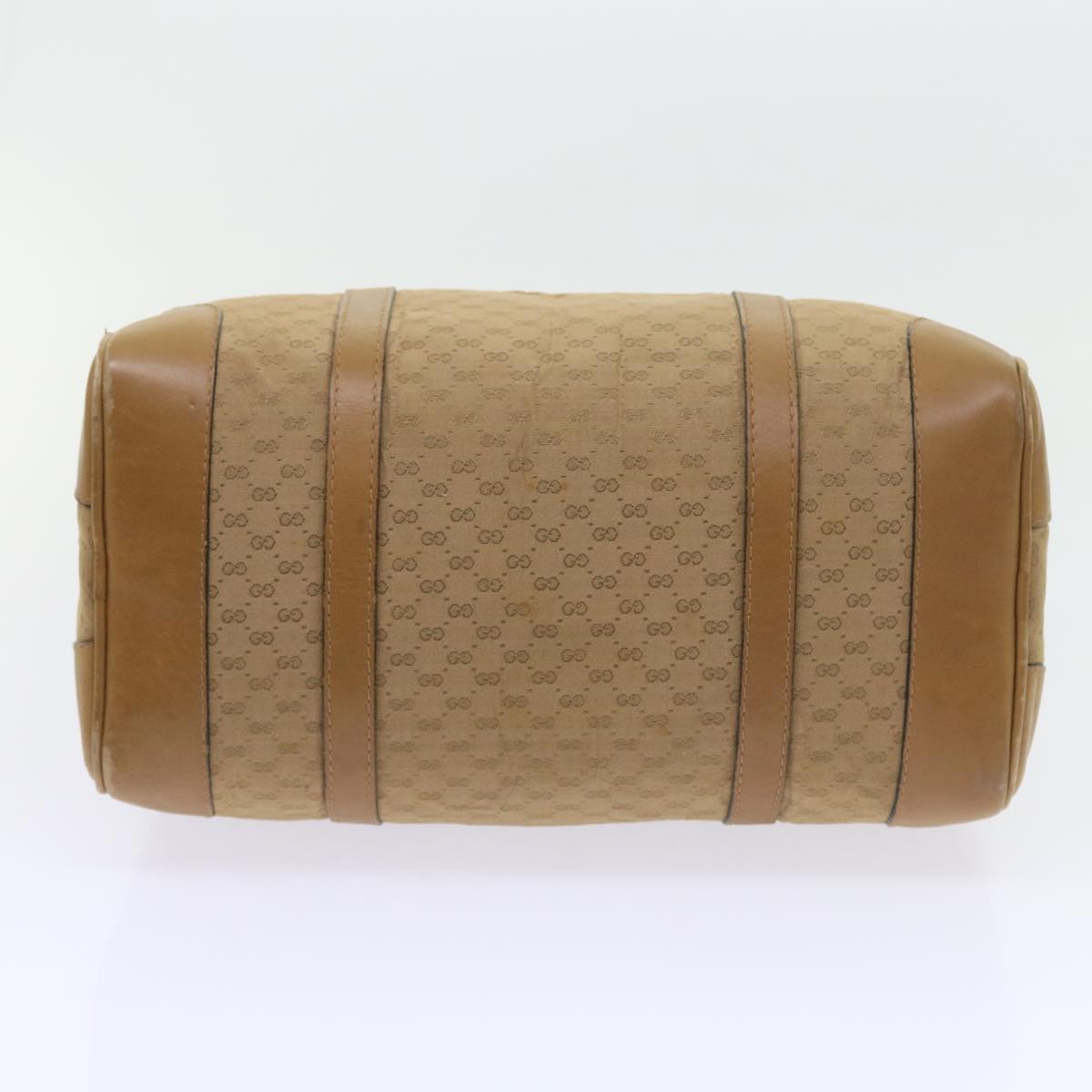 GUCCI Micro GG Canvas Hand Bag Beige Auth 59084