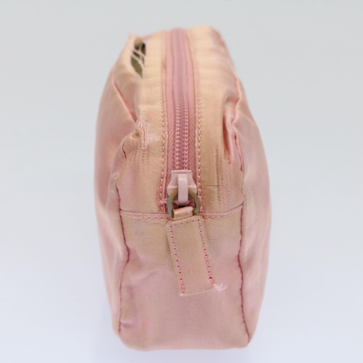 PRADA Pouch Satin Pink Auth 59089