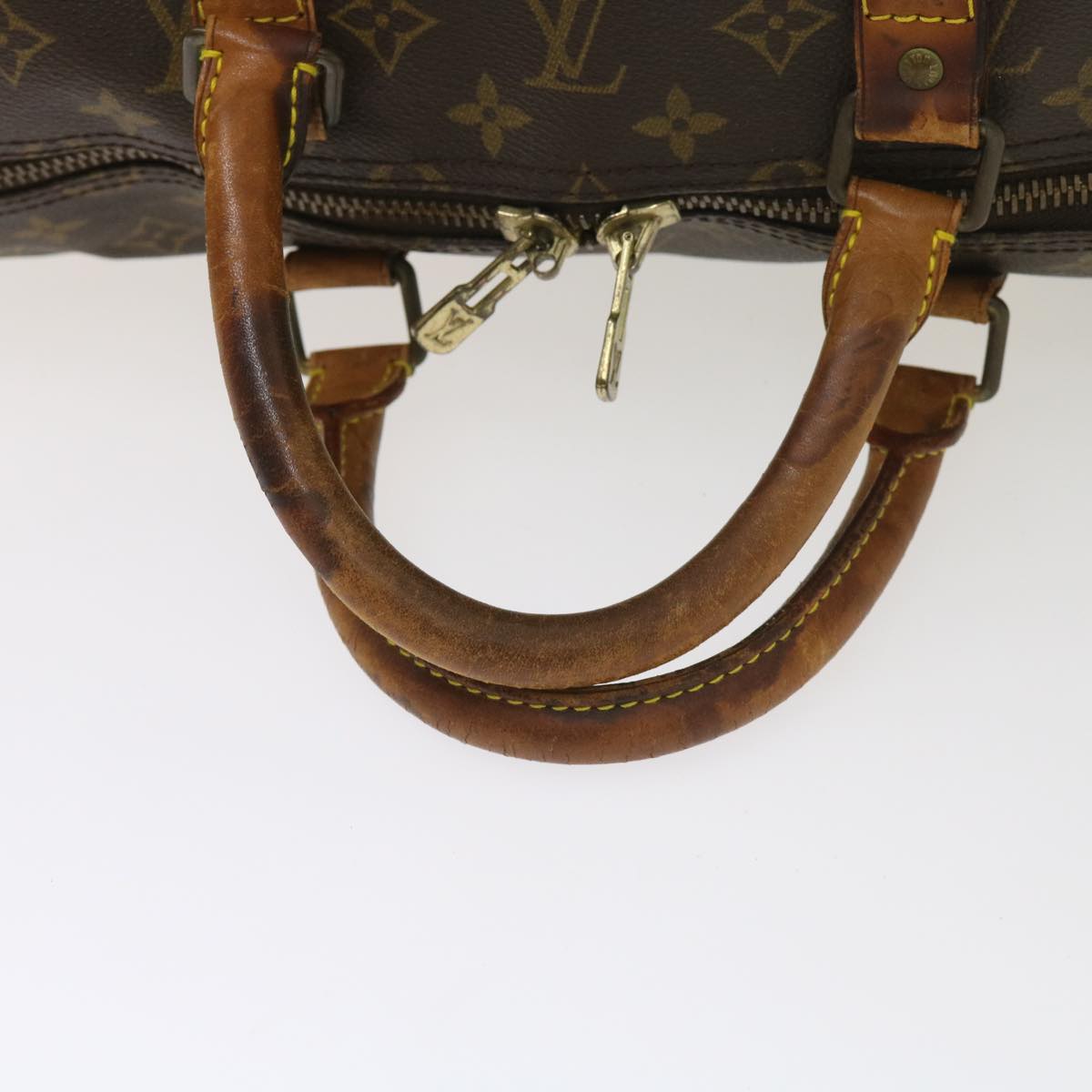 LOUIS VUITTON Monogram Keepall Bandouliere 55 Boston Bag M41414 LV Auth 59207