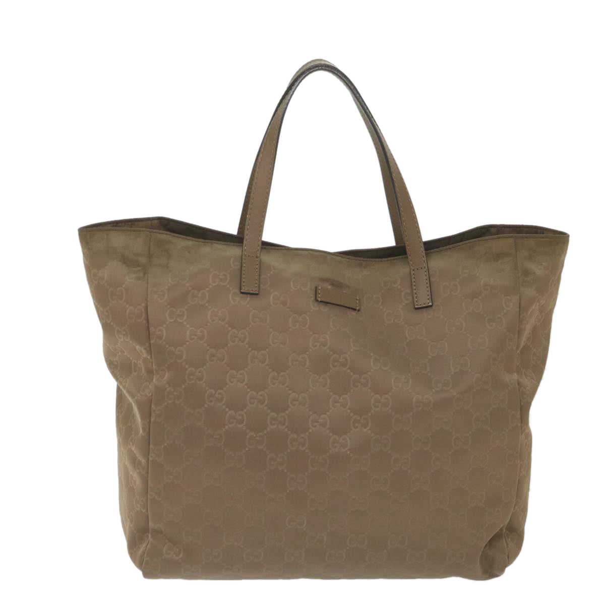 GUCCI GG Canvas Tote Bag Brown 282439 Auth 59465