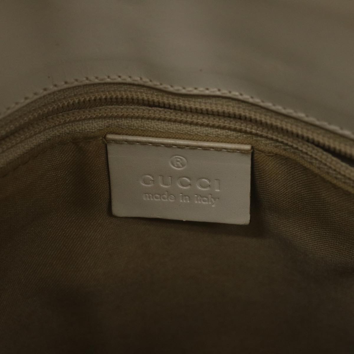 GUCCI GG Canvas Hand Bag Cream 002 1079 001998 Auth 59559