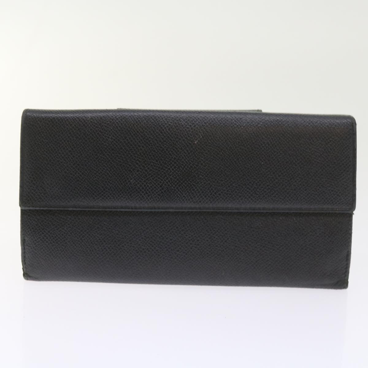 BVLGARI Wallet Leather 5Set Black Red pink Auth 59593