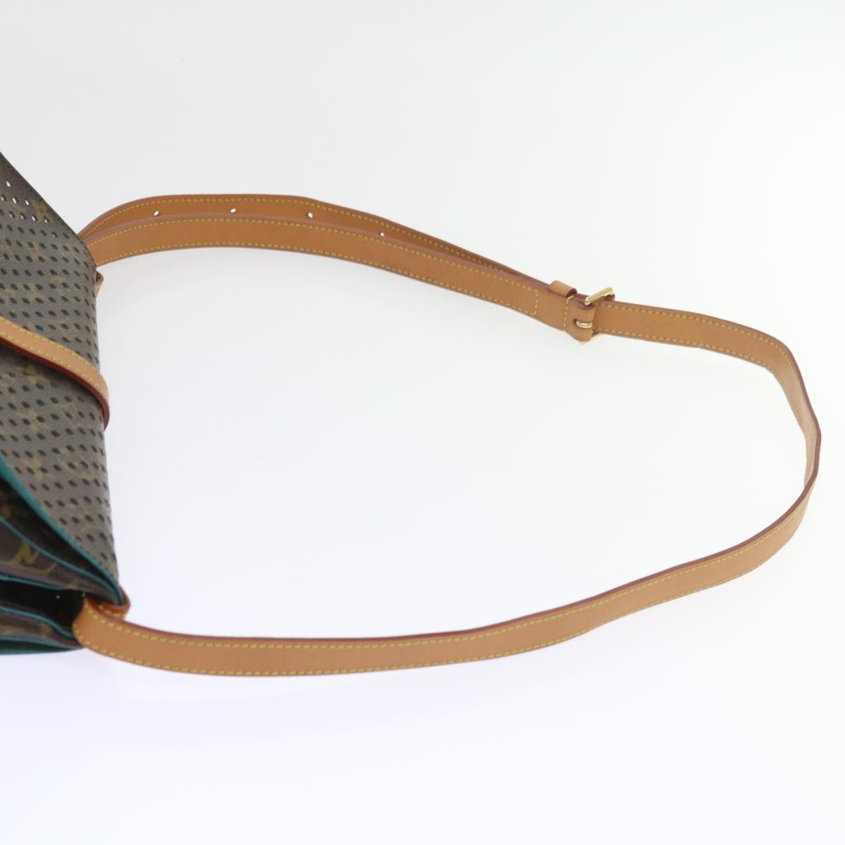 LOUIS VUITTON Monogram Perfo Saumur 30 Shoulder Bag M93998 LV Auth 59612SAV
