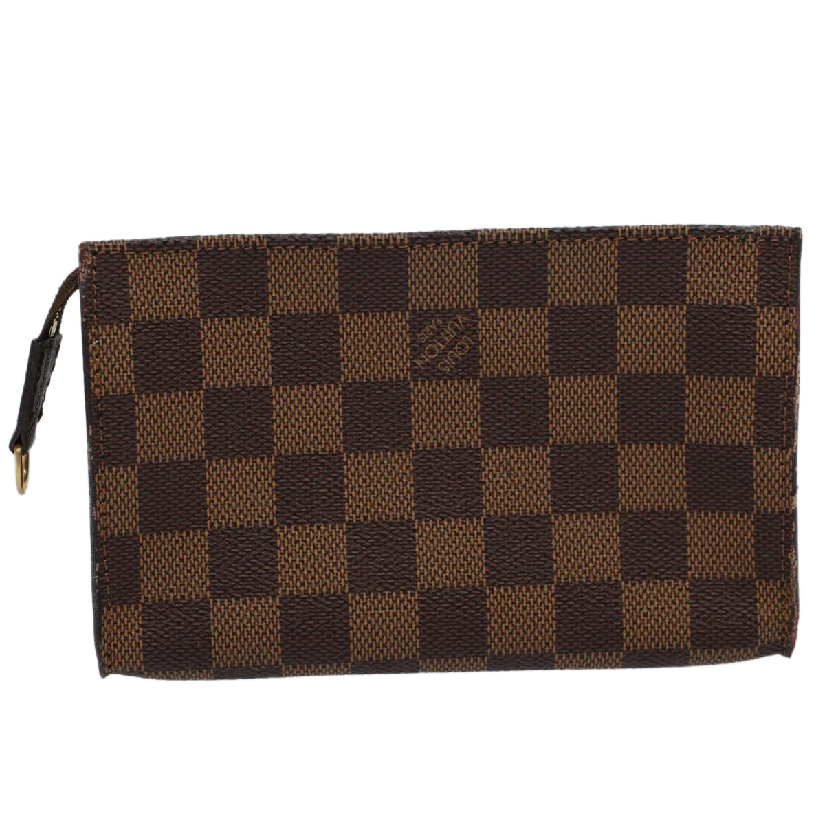 LOUIS VUITTON Damier Ebene Marais Pouch LV Auth 59761