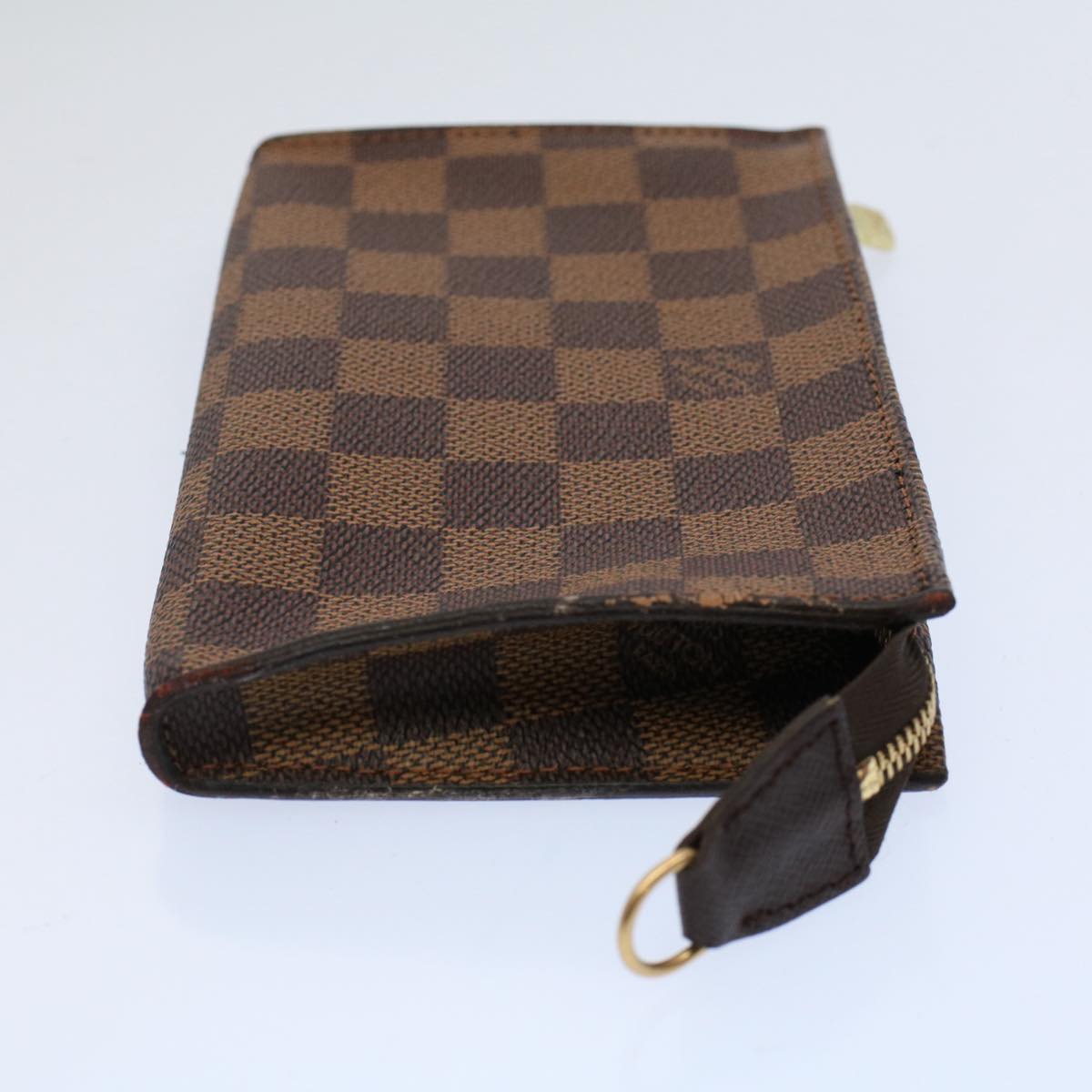 LOUIS VUITTON Damier Ebene Marais Pouch LV Auth 59761