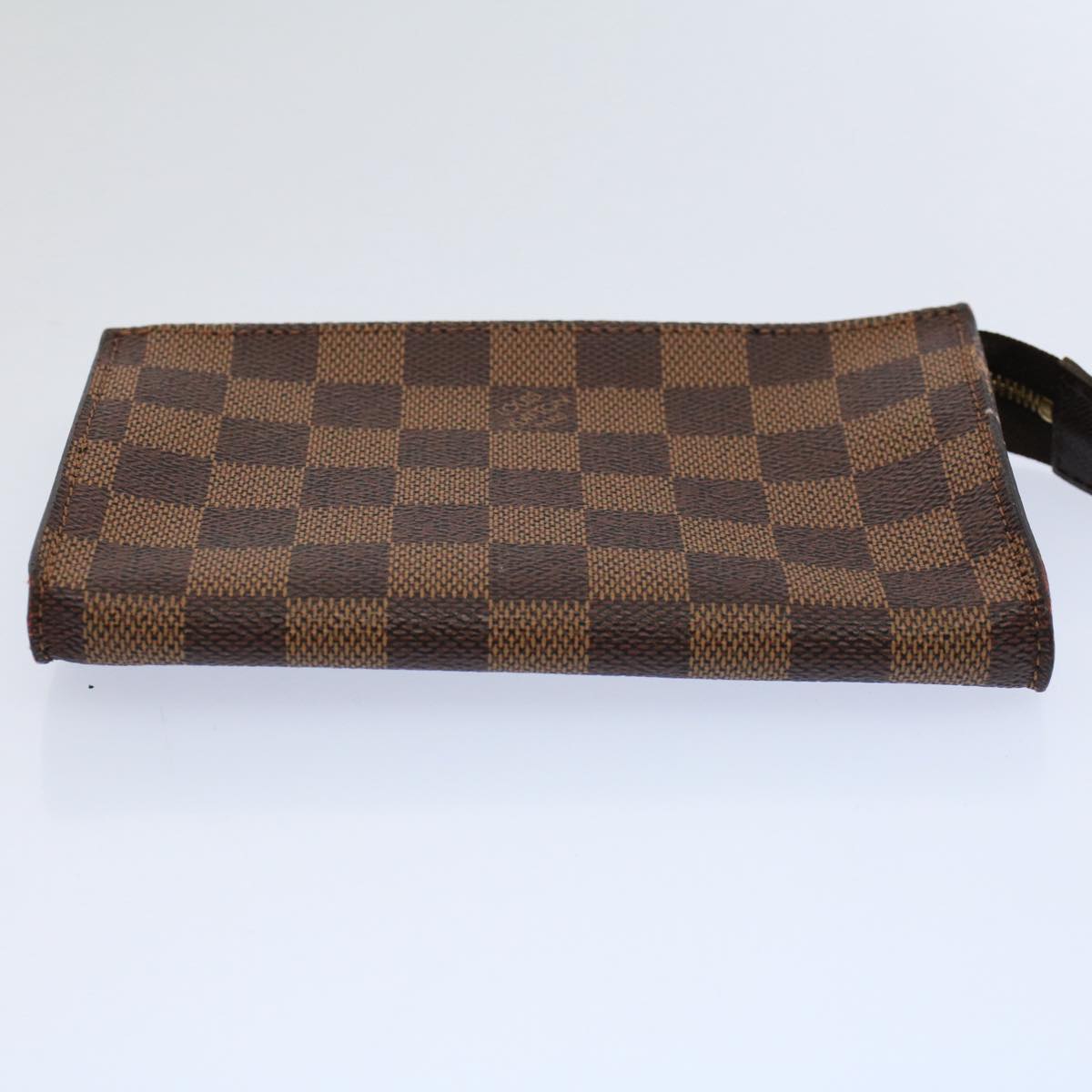 LOUIS VUITTON Damier Ebene Marais Pouch LV Auth 59761