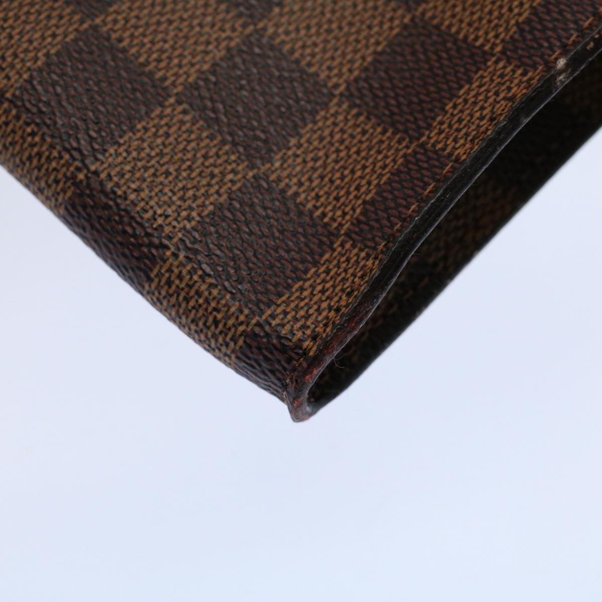 LOUIS VUITTON Damier Ebene Marais Pouch LV Auth 59761