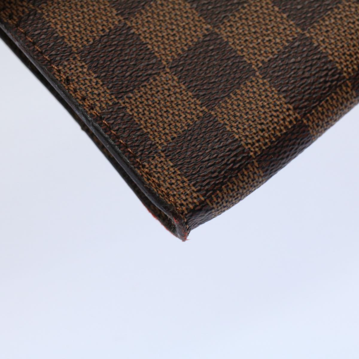 LOUIS VUITTON Damier Ebene Marais Pouch LV Auth 59761