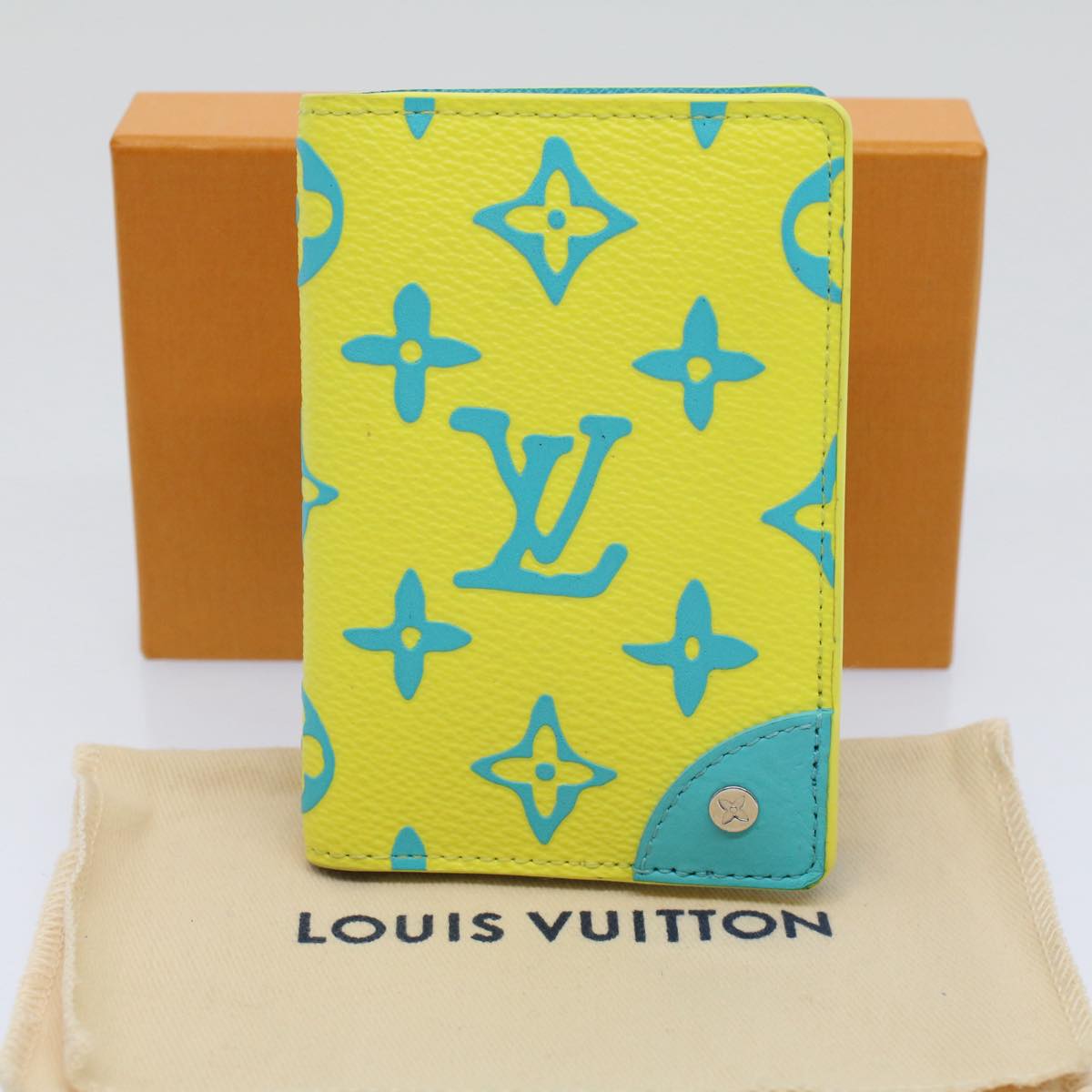 LOUIS VUITTON Monogram Playground Organizer Dupoch Card Case M82034 Auth 59788S