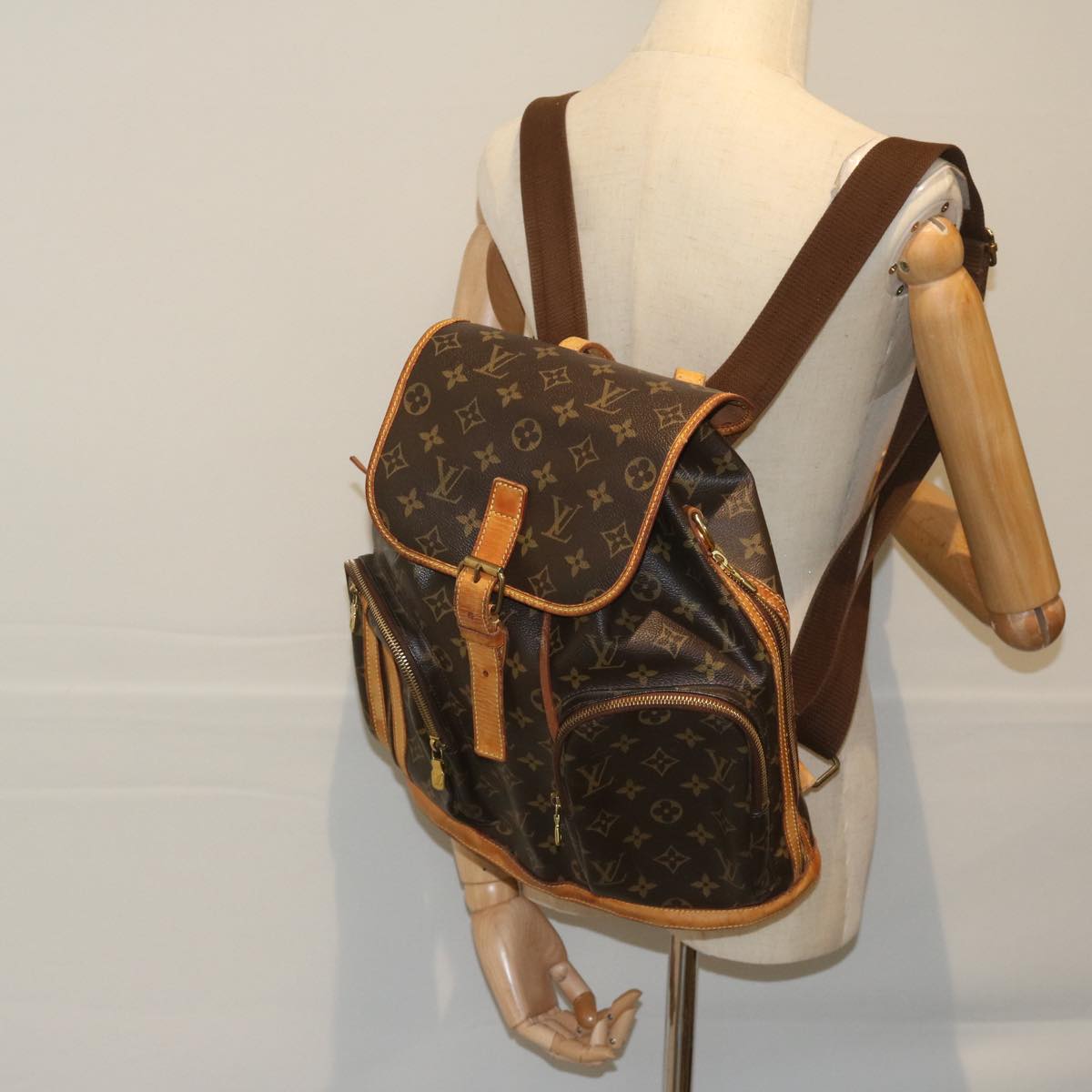 LOUIS VUITTON Monogram Sac A Dos Bosphore Backpack M40107 LV Auth 59827