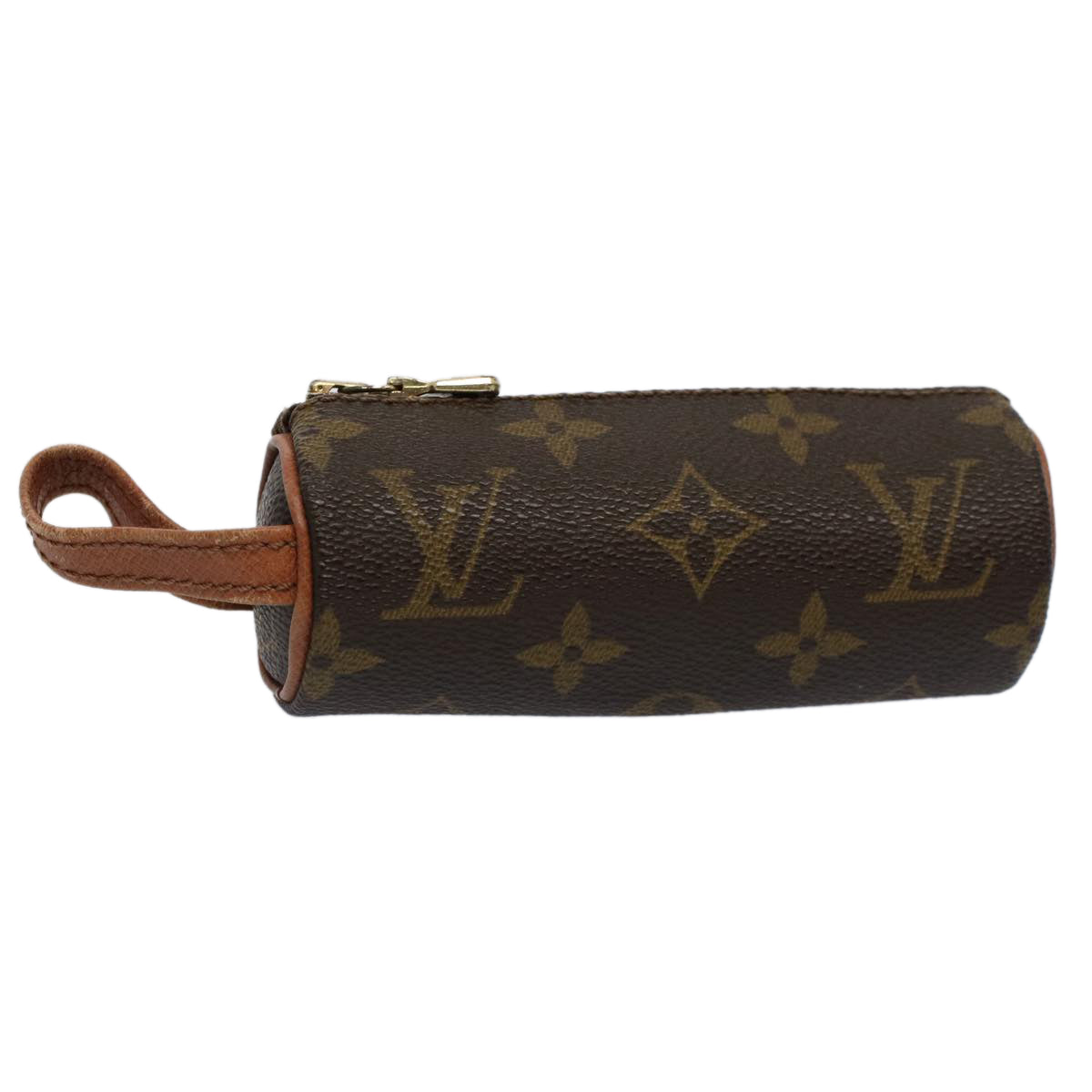 LOUIS VUITTON Monogram Etui 3 Ball de Golf Pouch M58249 LV Auth 59938